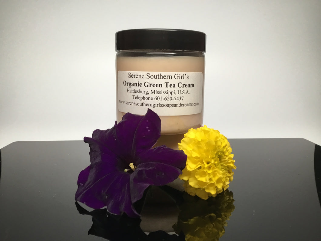Organic Green Tea Cream 4 oz